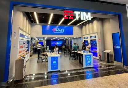 Fachada da loja TIM