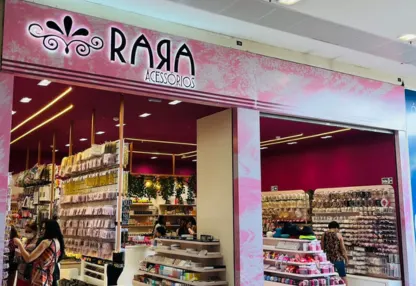 Fachada da loja Rara Acessórios