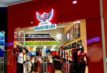 Fachada da loja Nação Rubro-Negra