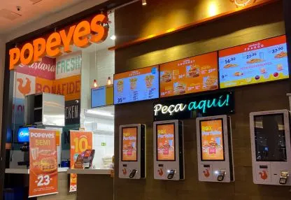 Fachada da loja Popeyes