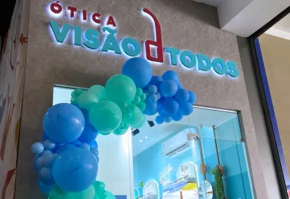Fachada da loja Ótica Visão de Todos