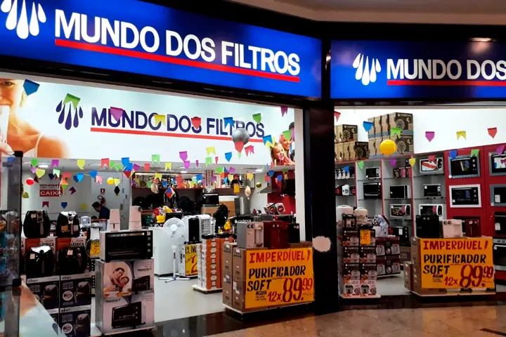 Fachada da loja Mundo dos Filtros