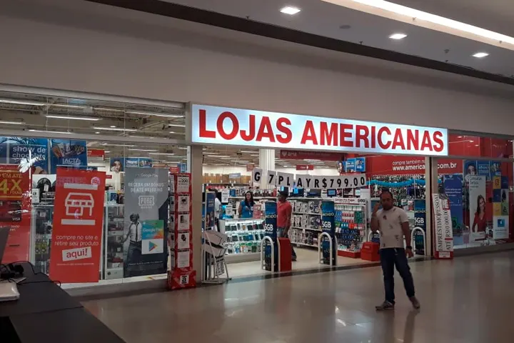 Fachada da loja Americanas